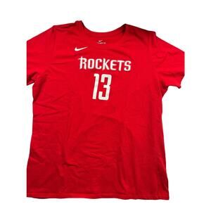 Nike Women’s Red Houston Rockets Harden #13 Dri-Fit T Shirt XL – Preowned